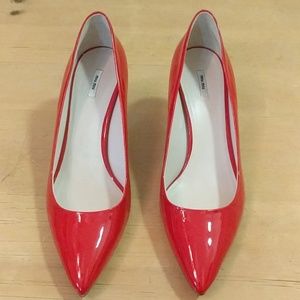Red Miu Miu pumps